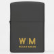 Black and Gold Personalized Monogram & Name Custom