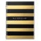 Black And Gold Personalized Notebook