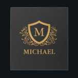 Black and Gold Personalized Stylish Monogram Name Notepad<br><div class="desc">Black and Gold Personalized Stylish Monogram Name. For further customization,  please click the "Customize it" button and use our design tool to modify this template.</div>