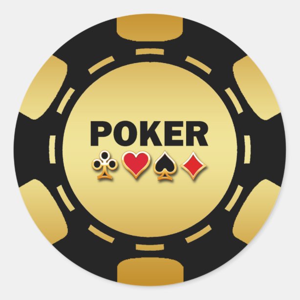 Poker Chip Stickers | Zazzle CA