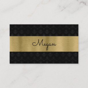 Black and Gold Professional Business Card