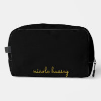 Black and Gold Script | Stylish Monogram Modern