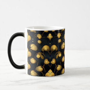 Black and Gold Seamless Pattern Magic Mug