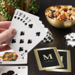 Black and gold Signature Name  Playing Cards<br><div class="desc">You can Customize it.</div>