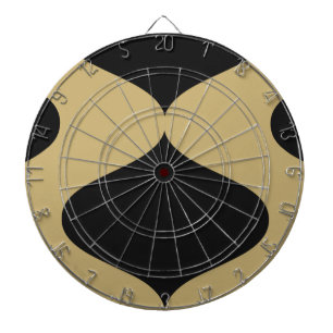 Black and Gold Smooch Dartboard