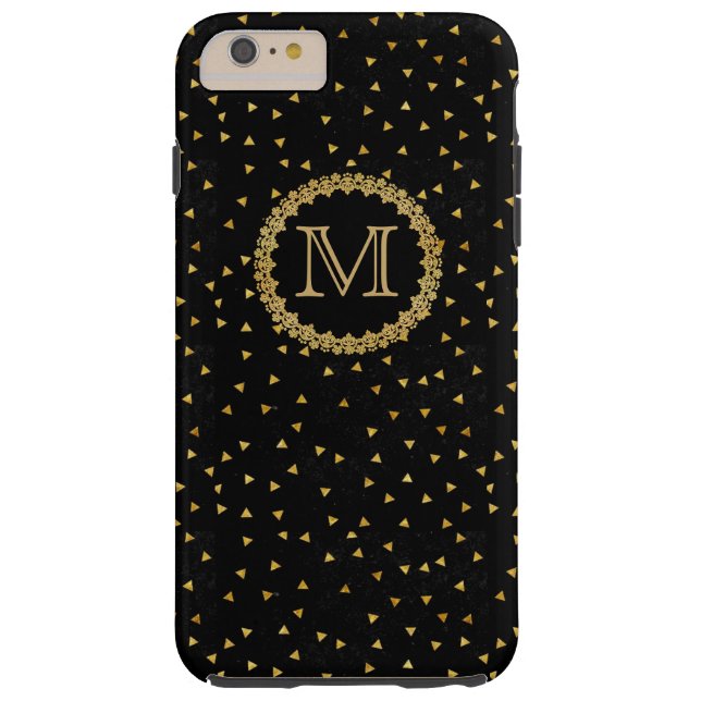 Black and Gold Sparkles Case-Mate iPhone Case (Back)