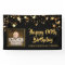 Black and Gold Stars Photo Any Year Birthday