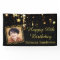Black and Gold Stars w/ Photo Any Year Birthday