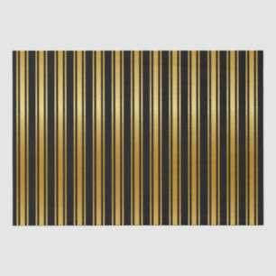 Black And Gold Stripe  Tissue Paper