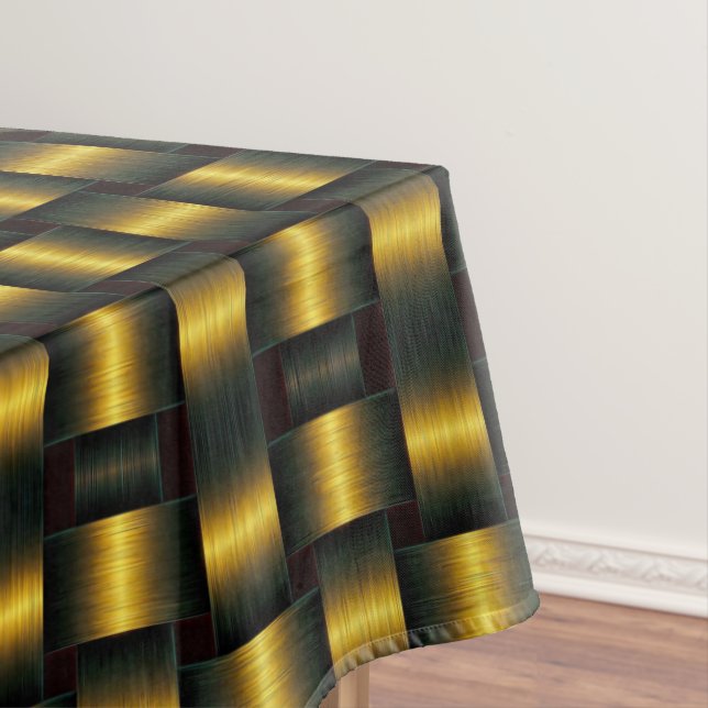 Black and Gold Tablecloth (In Situ)
