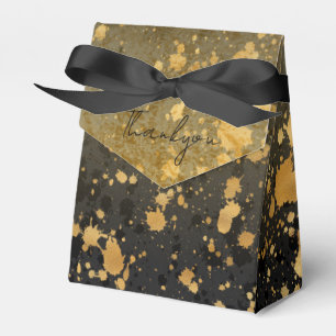 Black and Gold Thank You Favour Box