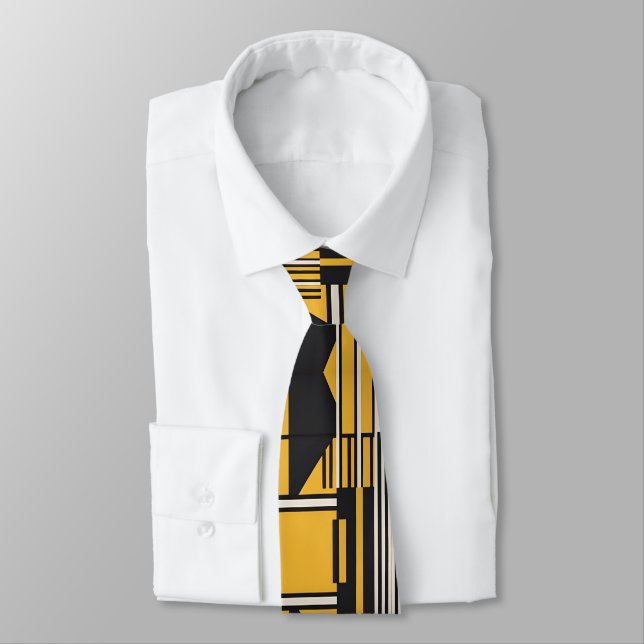 Black and Gold Tie (Tied)