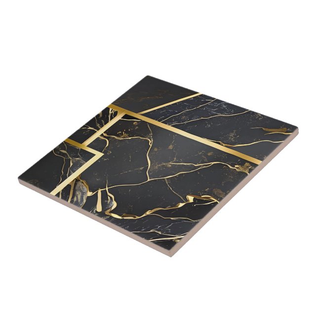 Black and Gold Tile (Side)