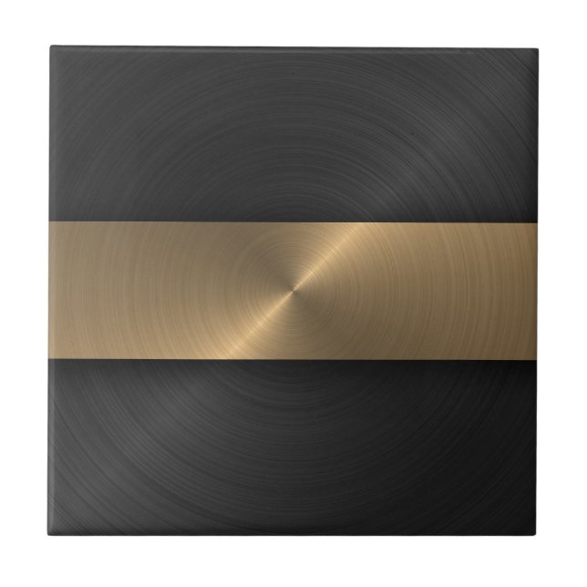 Black And Gold Tile (Front)