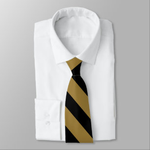 Black and Gold University Stripe Tie