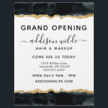 Black And Gold Watercolor Business Flyer<br><div class="desc">Black And Gold Watercolor Business Flyer. Perfect for makeup artists,  hair stylists,  cosmetologists,  and more!</div>