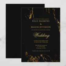 Black and Gold Wedding