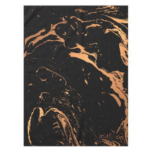 Black and Golden Abstract Tablecloth