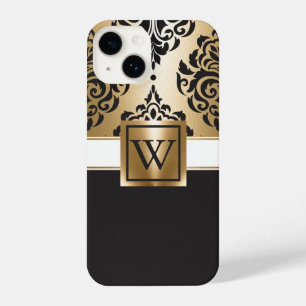 Black and Golden Arabesc iPhone 14 Case