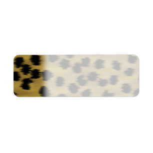 Black and Golden Brown Cheetah Print Pattern.