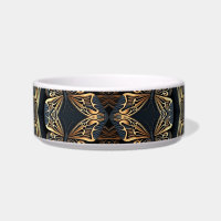 Black and Golden Butterfly Seamless Pattren