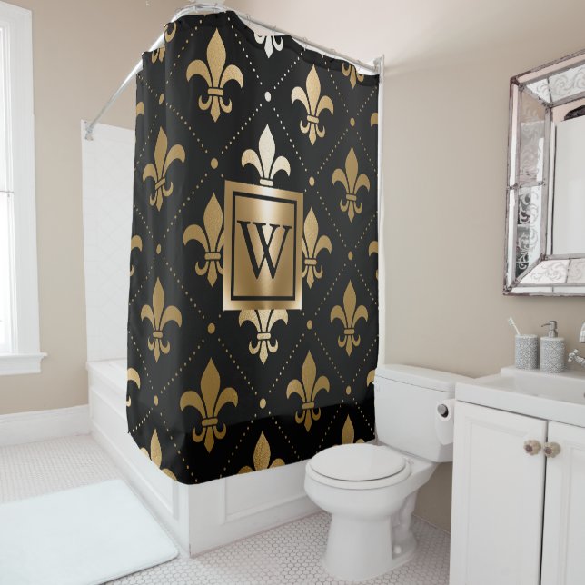 Black and Golden Fleur-de-lis (In Situ)