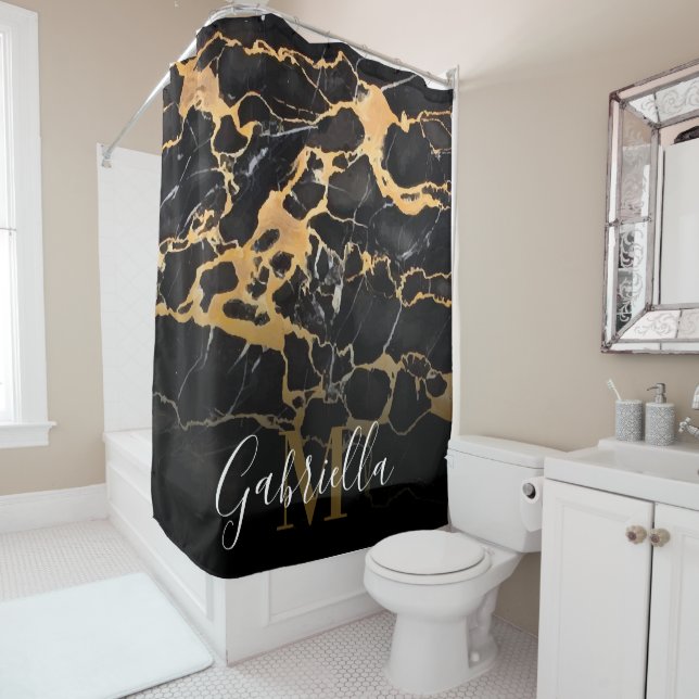 Black and Golden Marble (In Situ)
