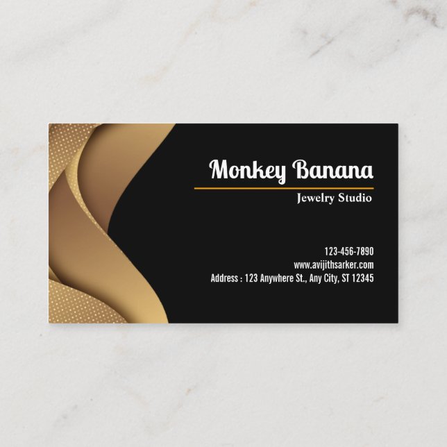 Black And Good Custom Elegant minimalist Business Card (Back)