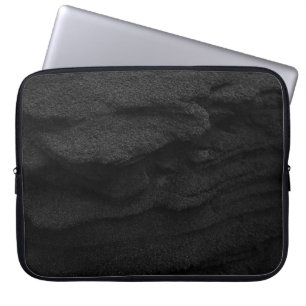 Black and gray area rug laptop sleeve