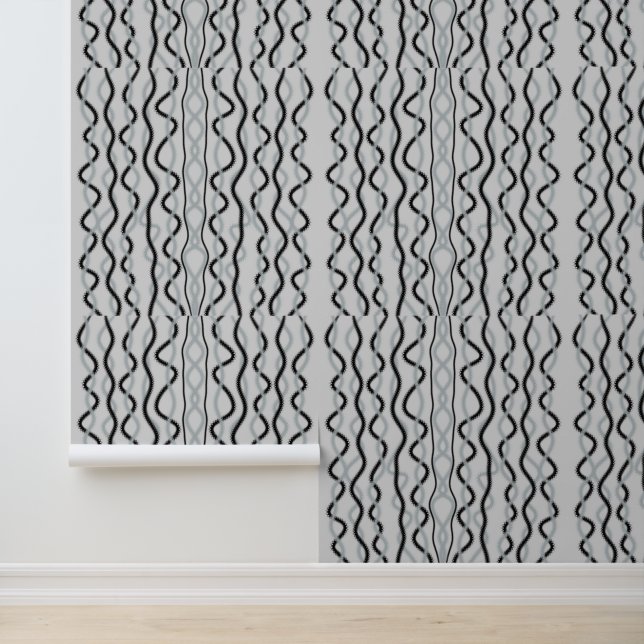 Black and gray waves wallpaper (Application)