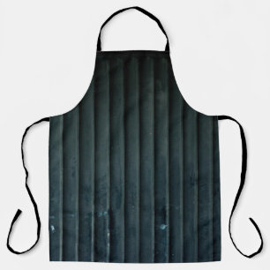 Black and gray wooden door apron