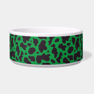 Black and green Cow Pattern Print