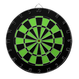 Black and Green Dartboard