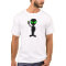 Black and Green Peaceful Alien