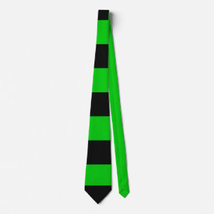 Black and Green Stripes Tie