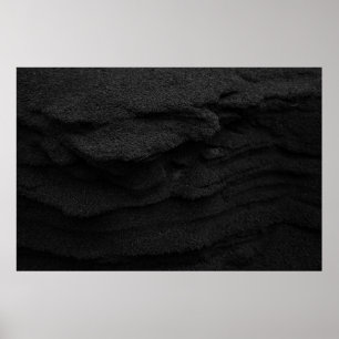 Black and grey area rug poster