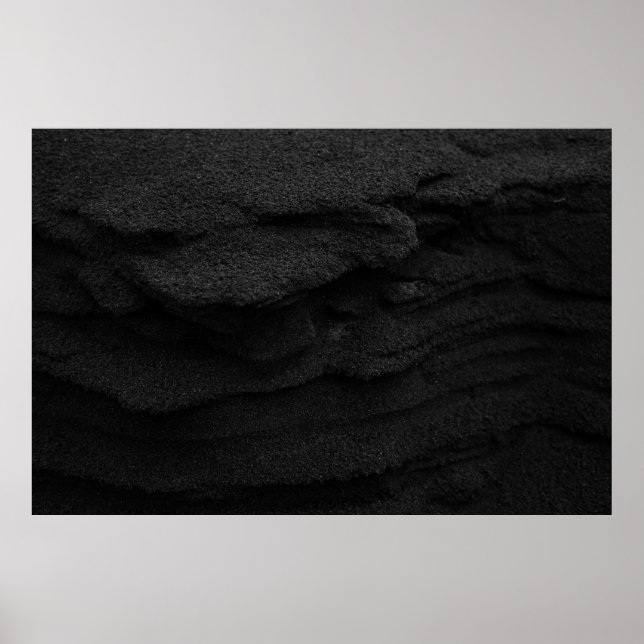 Black and grey area rug poster (Front)
