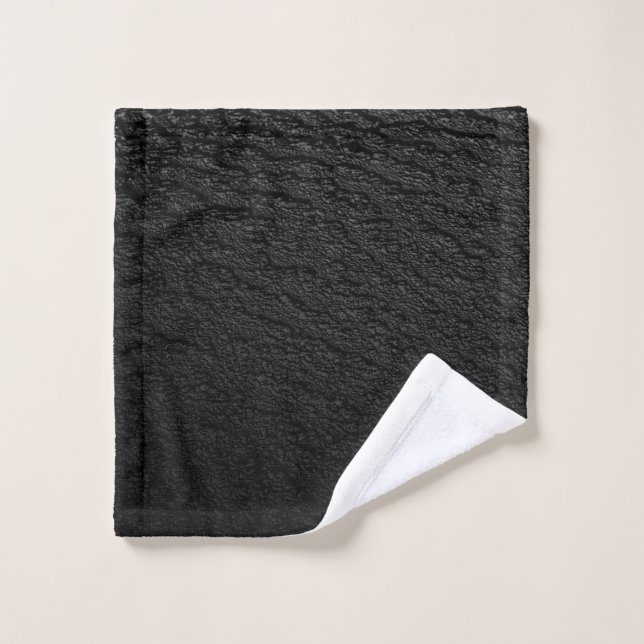 Black and grey area rug wash cloth (Wash Cloth)