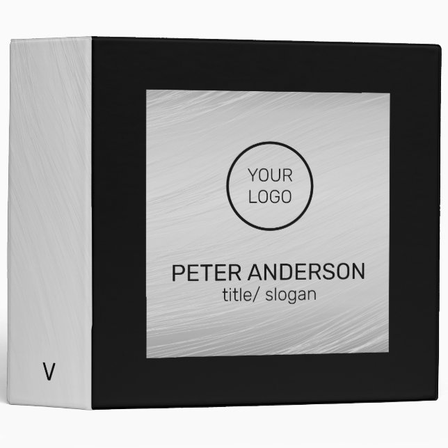 Black And Grey Binder (Front/Spine)