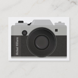 Black and Grey Camera Professional Photographer Business Card