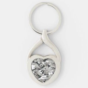 Black and Grey Camo Keychain