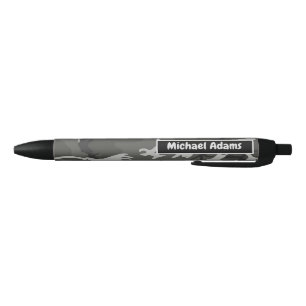 Black and Grey Camouflage Back to School Ink Pen