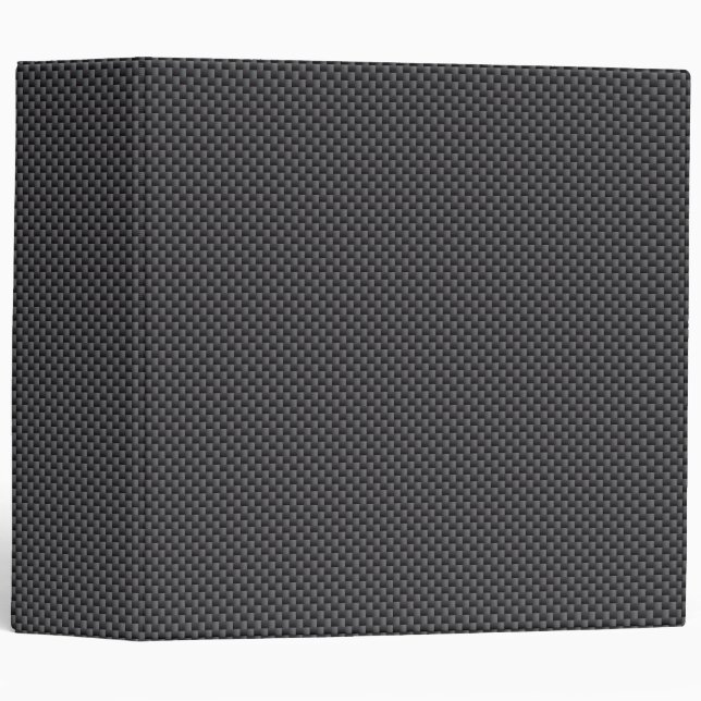 Black and Grey Carbon Fibre Polymer Binder (Front/Spine)