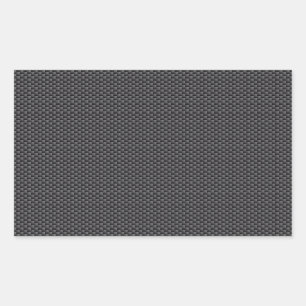 Black and Grey Carbon Fibre Polymer Sticker