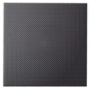 Black and Grey Carbon Fibre Polymer Tile