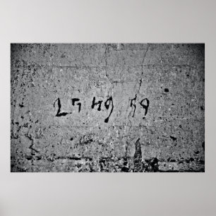 Black and grey concrete surface poster