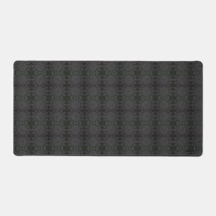 Black and Grey Crochet look Design Desk Mat HAMbwg