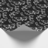 Black and Grey Deaths Head Hawk Moth Skull Gothic