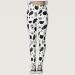 Black and Grey Halloween Icons Pattern Leggings<br><div class="desc">Celebrate Halloween with this unique Halloween leggings featuring illustrations of cats,  ghosts,  bones,  coffins and other icons.</div>