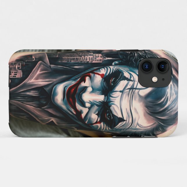  Black and Grey Joker Abstract City Arm Tattoo iPh Case-Mate iPhone Case (Back (Horizontal))